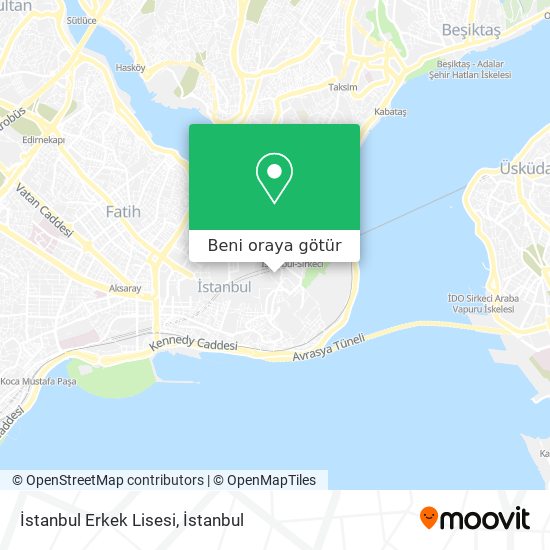 İstanbul Erkek Lisesi harita