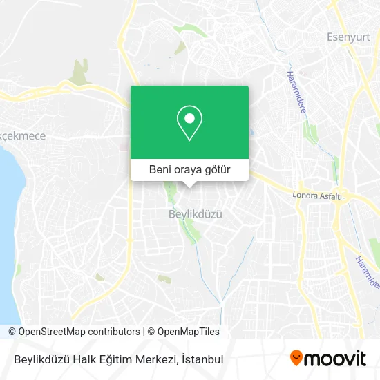Beylikdüzü Halk Eğitim Merkezi harita