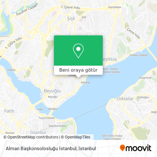 Alman Başkonsolosluğu İstanbul harita