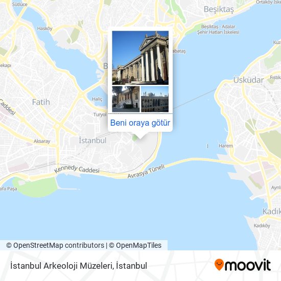 İstanbul Arkeoloji Müzeleri harita