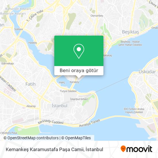 Kemankeş Karamustafa Paşa Camii harita