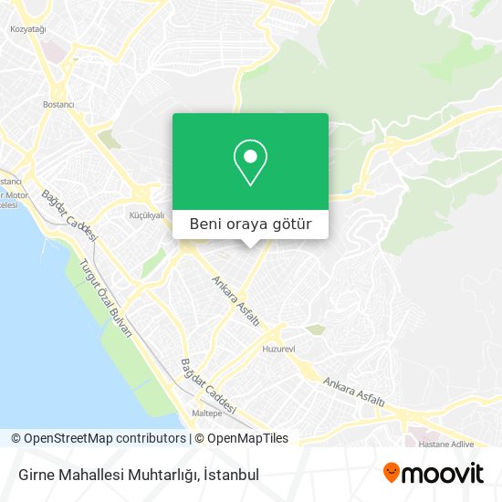 Girne Mahallesi Muhtarlığı harita