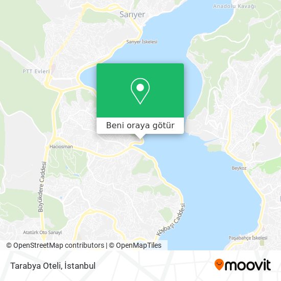 Tarabya Oteli harita