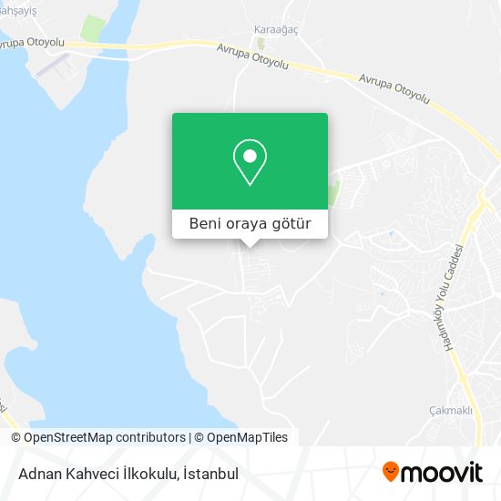 Adnan Kahveci İlkokulu harita