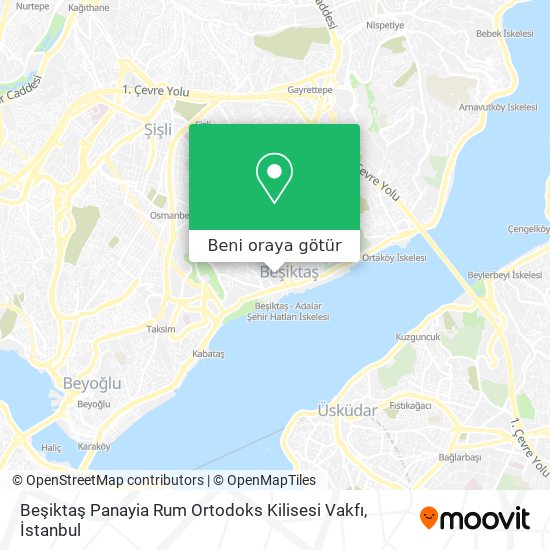 Beşiktaş Panayia Rum Ortodoks Kilisesi Vakfı harita