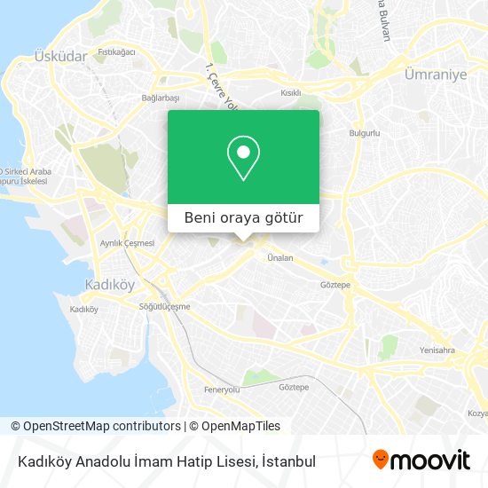 Kadıköy Anadolu İmam Hatip Lisesi harita