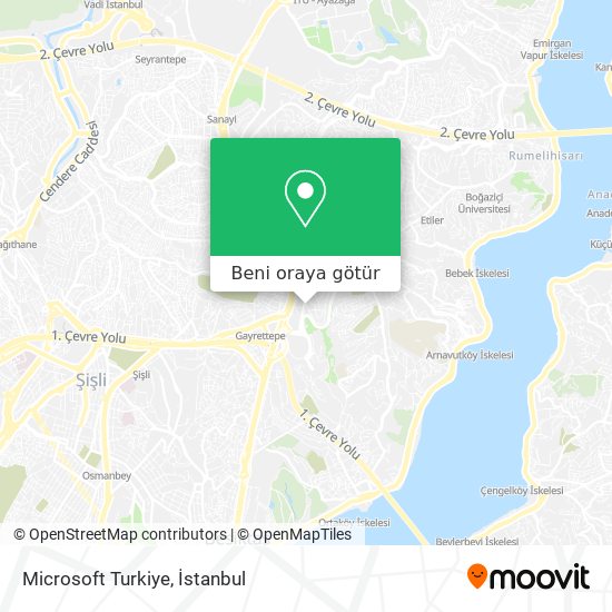 Microsoft Turkiye harita