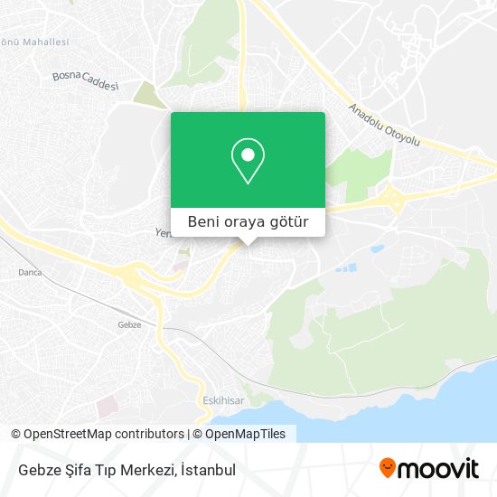 Gebze Şifa Tıp Merkezi harita