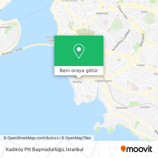 Kadıköy Ptt Başmüdürlüğü harita