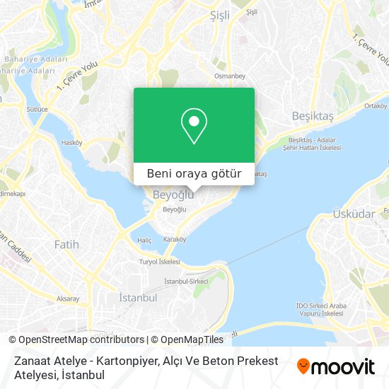 Zanaat Atelye - Kartonpiyer, Alçı Ve Beton Prekest Atelyesi harita