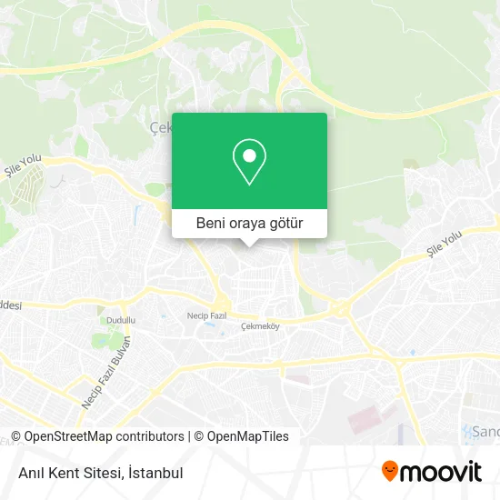 Anıl Kent Sitesi harita