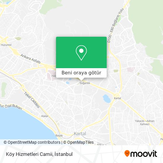 Köy Hizmetleri Camii harita