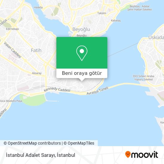 İstanbul Adalet Sarayı harita