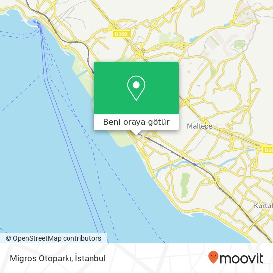 Migros Otoparkı harita