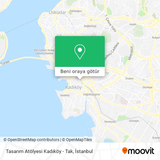 Tasarım Atölyesi Kadıköy - Tak harita
