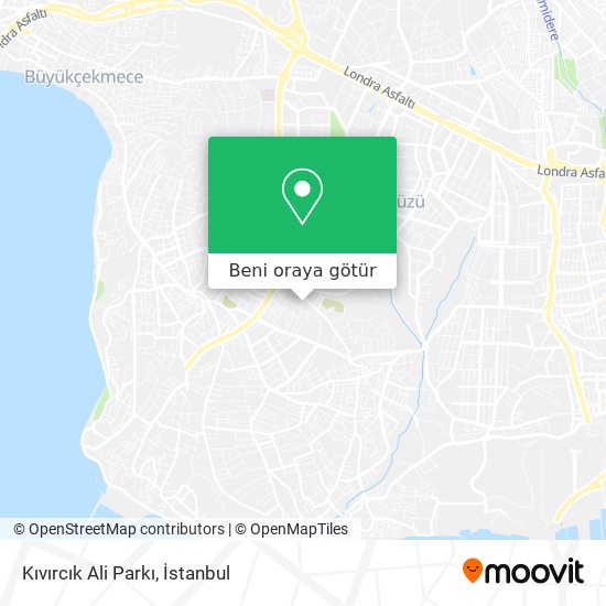 Kıvırcık Ali Parkı harita