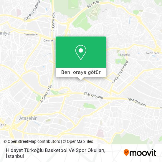 Hidayet Türkoğlu Basketbol Ve Spor Okulları harita