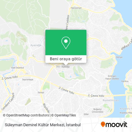 Süleyman Demirel Kültür Merkezi harita