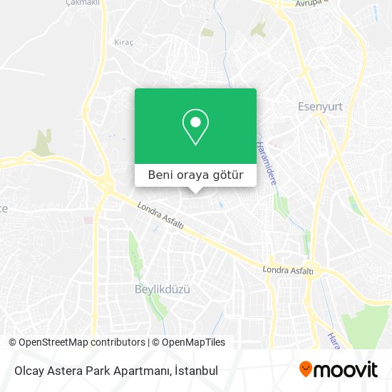 Olcay Astera Park Apartmanı harita