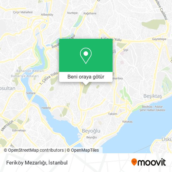 Feriköy Mezarlığı harita