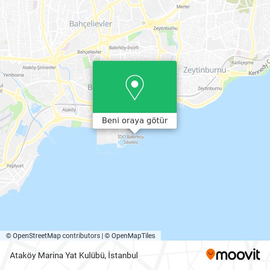 Ataköy Marina Yat Kulübü harita