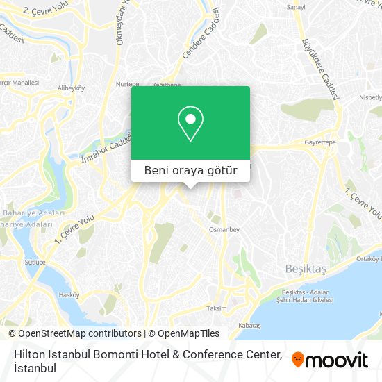 Hilton Istanbul Bomonti Hotel & Conference Center harita
