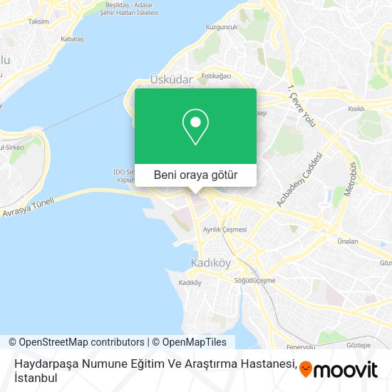 Haydarpaşa Numune Eğitim Ve Araştırma Hastanesi harita