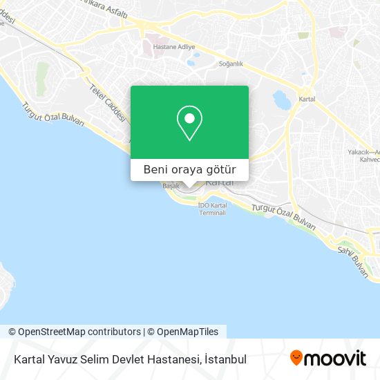 Kartal Yavuz Selim Devlet Hastanesi harita