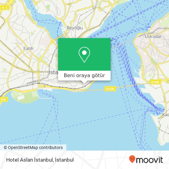 Hotel Aslan İstanbul harita