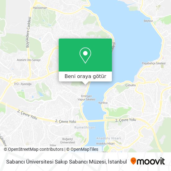 Sabancı Üniversitesi Sakıp Sabancı Müzesi harita