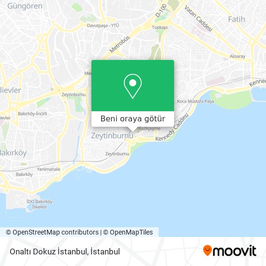 Onaltı Dokuz İstanbul harita