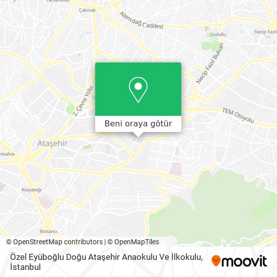 Özel Eyüboğlu Doğu Ataşehir Anaokulu Ve İlkokulu harita
