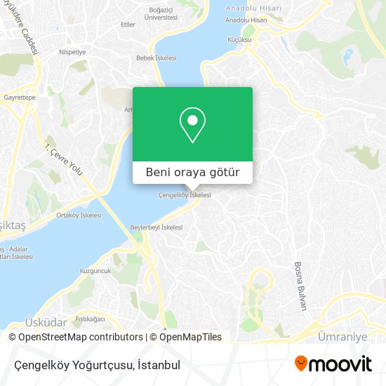 Çengelköy Yoğurtçusu harita
