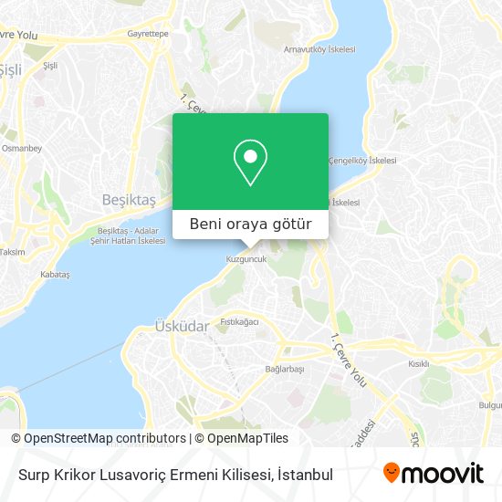 Surp Krikor Lusavoriç Ermeni Kilisesi harita