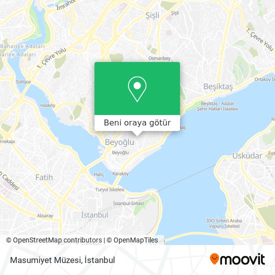 Masumiyet Müzesi harita