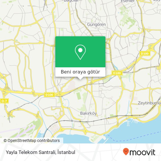 Yayla Telekom Santrali harita