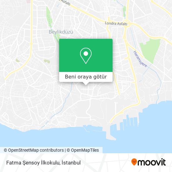 Fatma Şensoy İlkokulu harita