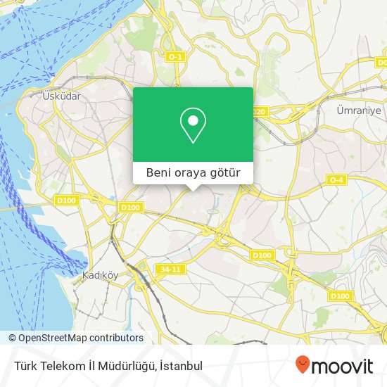 Türk Telekom İl Müdürlüğü harita