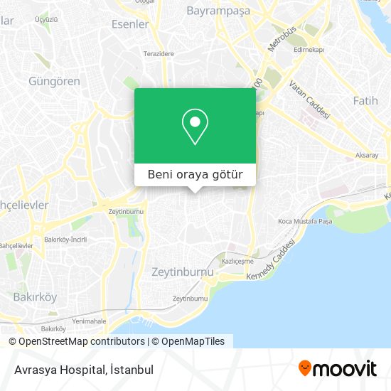 Avrasya Hospital harita