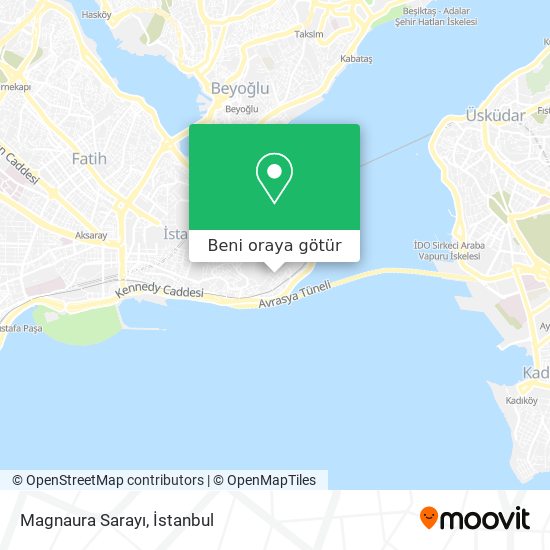 Magnaura Sarayı harita