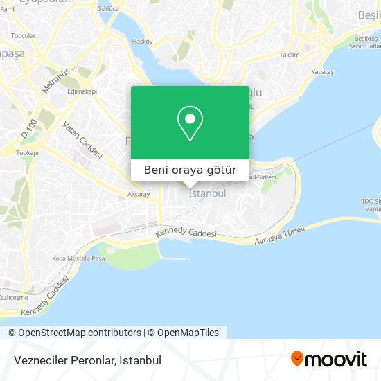 Vezneciler Peronlar harita