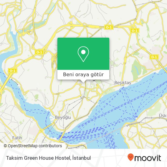 Taksim Green House Hostel harita