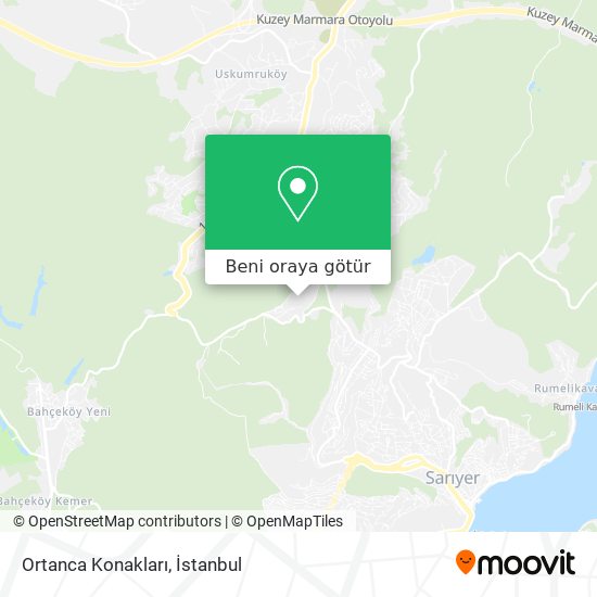 Ortanca Konakları harita