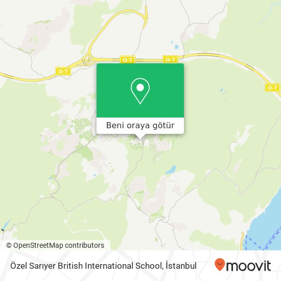 Özel Sarıyer British International School harita
