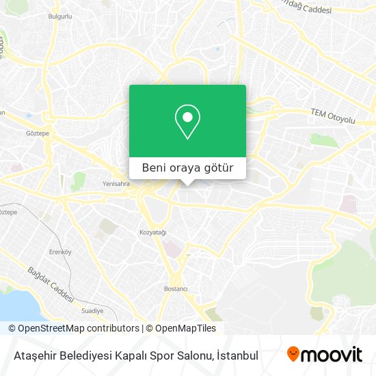 Ataşehir Belediyesi Kapalı Spor Salonu harita