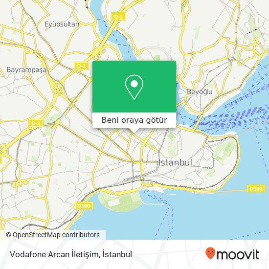 Vodafone Arcan İletişim harita