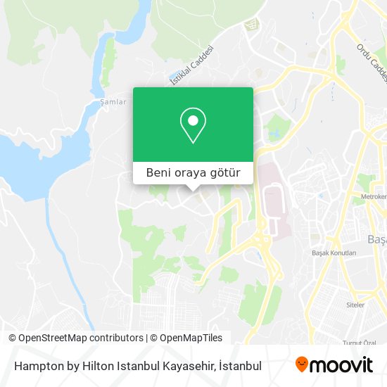 Hampton by Hilton Istanbul Kayasehir harita