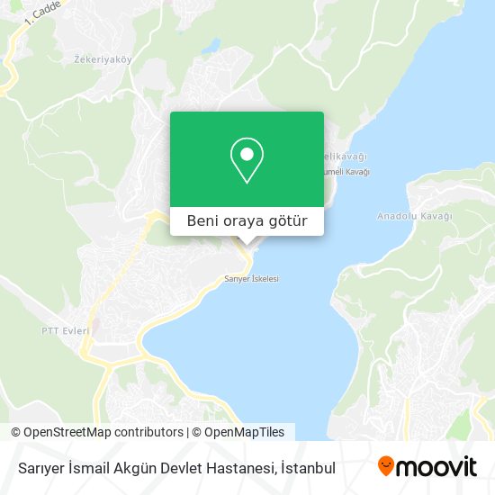 Sarıyer İsmail Akgün Devlet Hastanesi harita