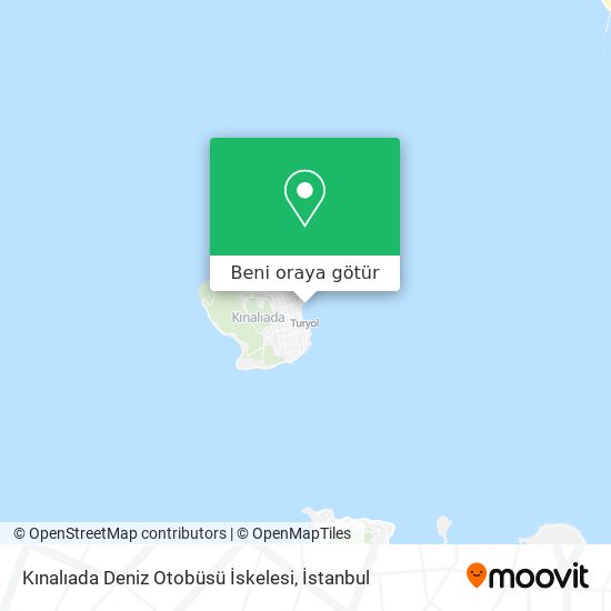 Kınalıada Deniz Otobüsü İskelesi harita