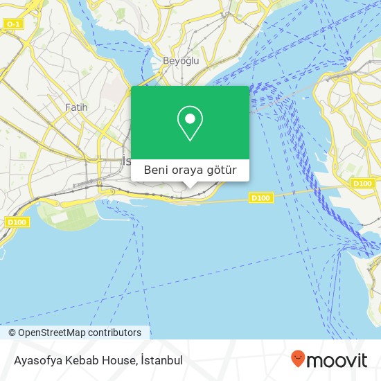 Ayasofya Kebab House harita